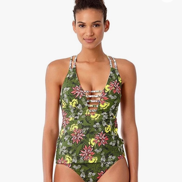 Anne Cole Other - Anne Cole STUDIO Happy Strappy Plunging 2-Piece Tankini Swimsuit